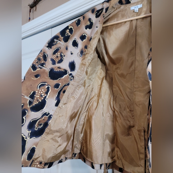 Cache Animal Print Jacket Size S - Picture 10 of 13